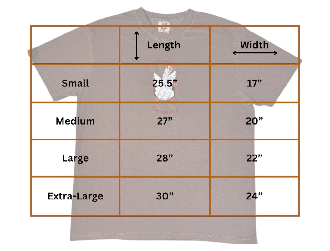 Here's Goosey Embroidered T shirt